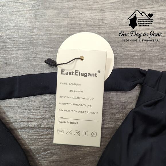 East Elegant V Neck Maternity One Piece Swimsuit Size L - Picture 4 of 7